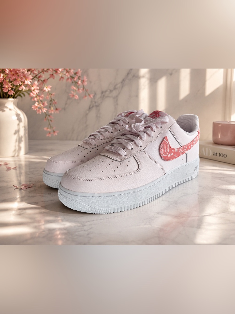 🩷Nike Air Force 1 in Pearl Pink and Coral Chalk-White